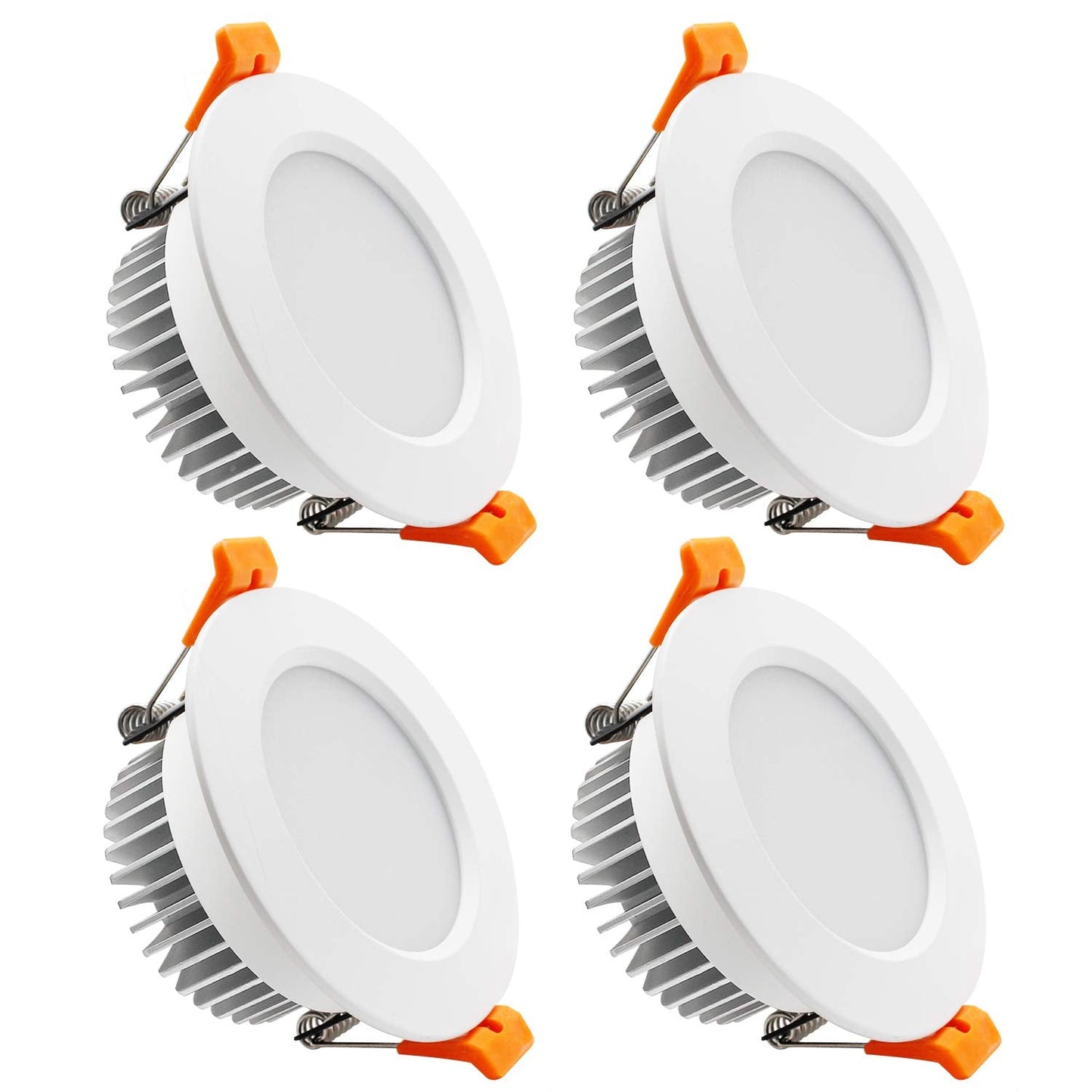 Ygs-Tech 3.5 Inch Led Recessed Lighting  Dimmable Downlight 7W(55W Halogen Equivalent)  Cri80  4000K Natural White  Ceiling Light With Led Driver(4 Pack)