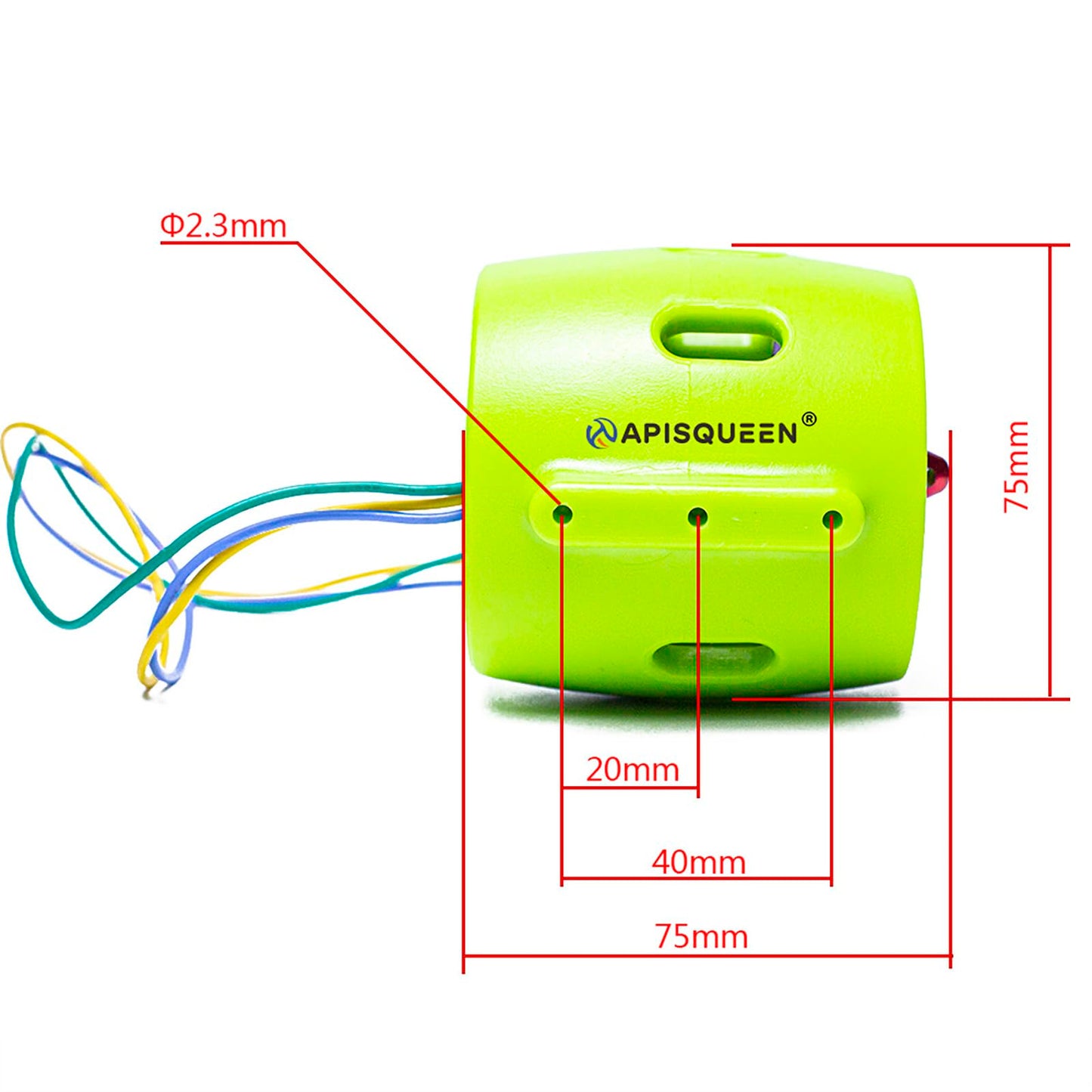 ApisQueen 12V~16V Underwater Thruster U1 Set, with ESC and RC, 7.5LBS Thrust Brushless Underwater Motor Subsea Thruster for ROVs Boats
