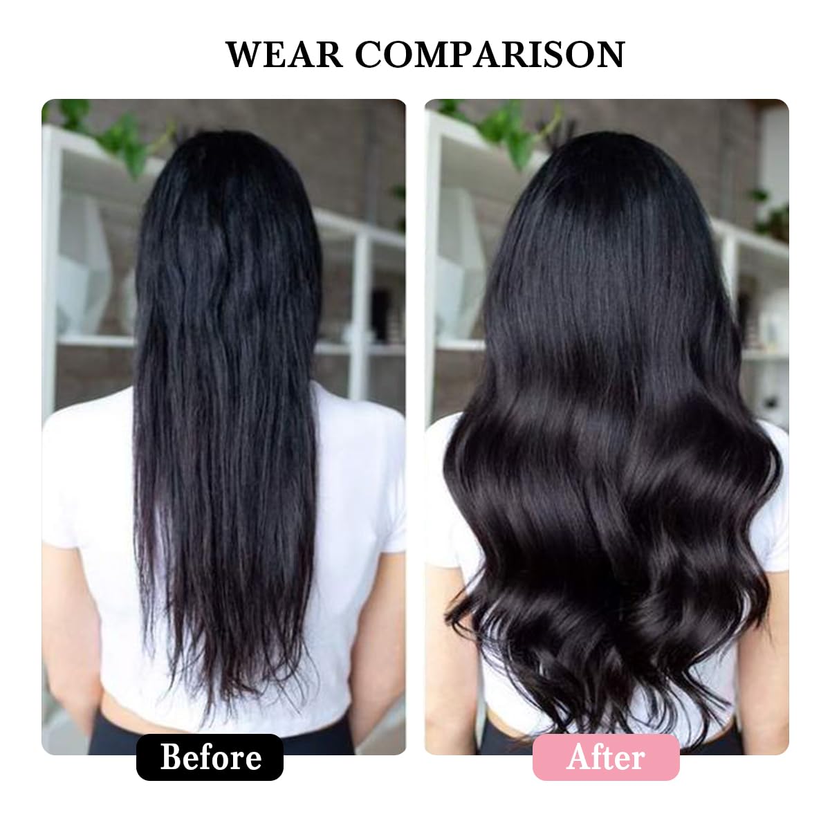 Clip in Hair Extensions Real Human Hair 18 Inch Narural Black Real Hair Extensions Clip in Human Hair Straight 8Pcs Invisible Se