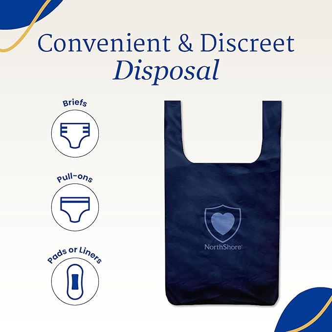 NorthShore DiscreetShield Disposal Bags, Pack/25