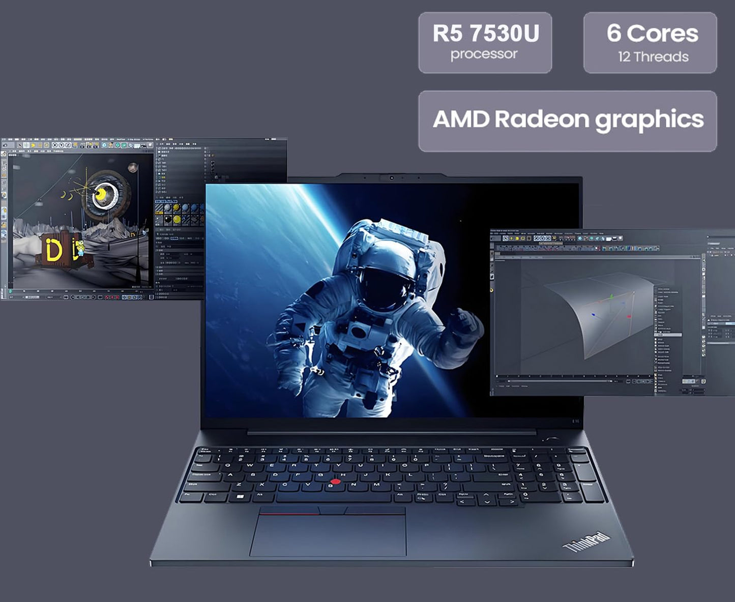 Lenovo Thinkpad E16 Business Laptop (16 Fhd+ Display, Amd Ryzen 5 7530U(> Intel I7-1165G7), 40Gb Ram, 1Tb Ssd) Fingerprint, Back