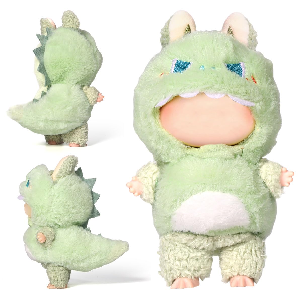 AICase for 17cm Doll Dinosaur Clothes/Outfit,Clothing Set for 17cm Doll,2 Piece Set Hat Clothing,Boys and Girls Stylish Adorable Clothes Accessories-03