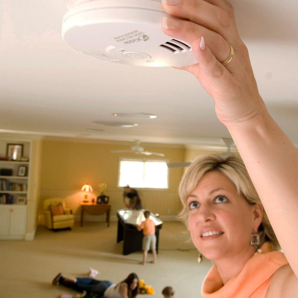Kidde P3010K-CO Worry-Free Kitchen Photoelectric Smoke and Carbon Monoxide Alarm with 10 Year Sealed Battery