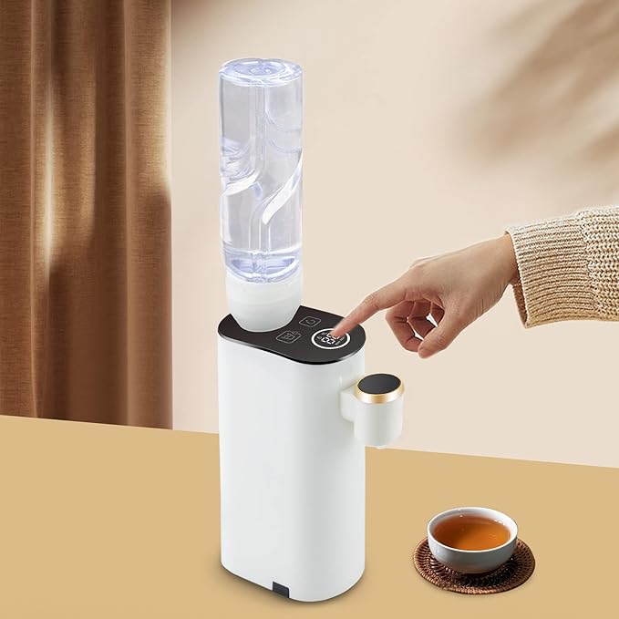 Mini Instant Hot Water Dispenser, 1500W Countertop Portable Mineral/Bottled Water Dispenser, 3s Quick Heating Water Warmer, 5 Temperatures Choices, for Travel Hotel Office