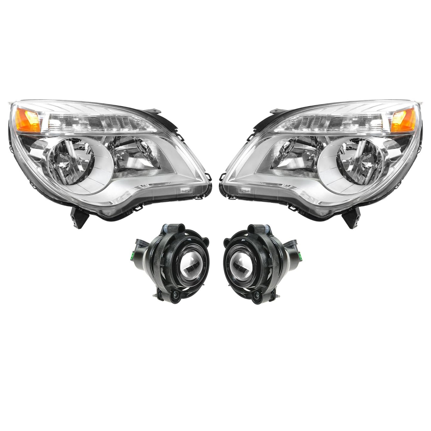 Trq Lighting Kit Driver & Passenger Side Compatible With 2010-2015 Chevrolet Equinox Gm2502338 Gm2503338 Gm2593157