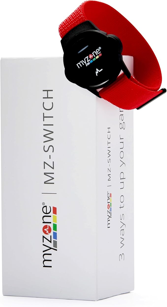MYZONE MZ-Switch Physical Activity Heart Rate Monitor – A Water Proof Fitness Tracker for Wrists, Arms & Chest