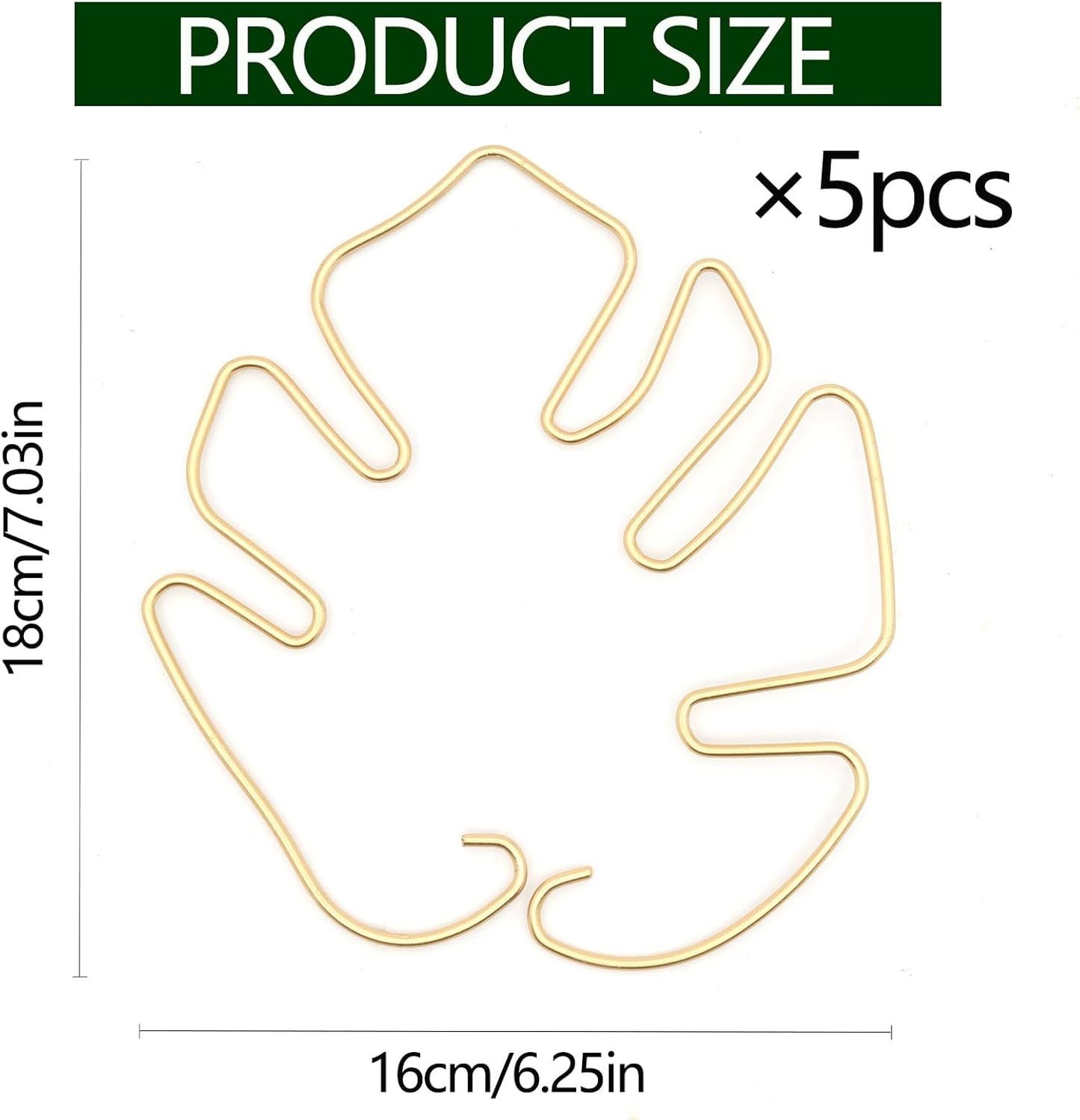 5PCS Plant Stem Support - Durable Monstera Stabilizer Grapple Holder, Unique Design for Climbing Plants, Turtle Shell Bamboo Clamp Set, Ideal Plant Support for Thriving Growth (Gold)
