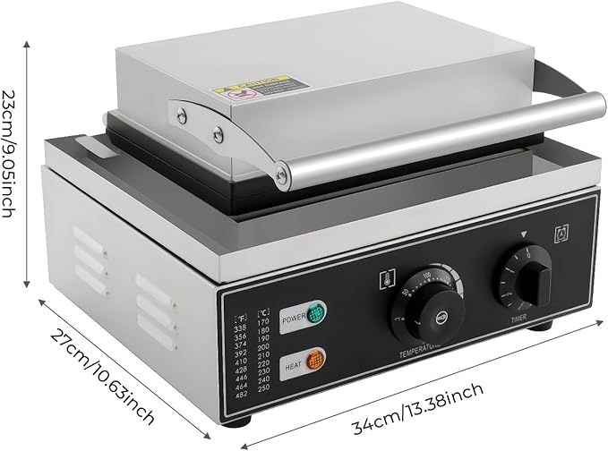 Donut Maker Machine Electric Doughnut Baker Maker Machine 110V Commercial Use Nonstick, Temperature 122-572℉,Commercial Waffle for Restaurant and Home Use (12 Holes Donut Maker)