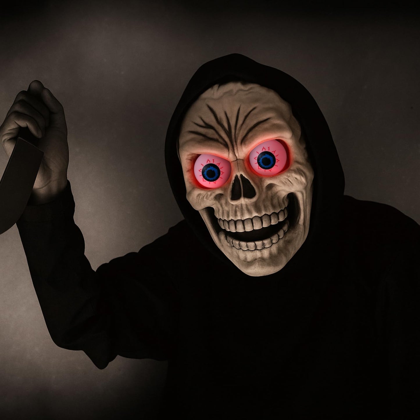 Xuhal 12 Pcs Halloween Led Glowing Eyeball Light For Mask Costume Skull Skeleton 24  Battery Not Include (Red)