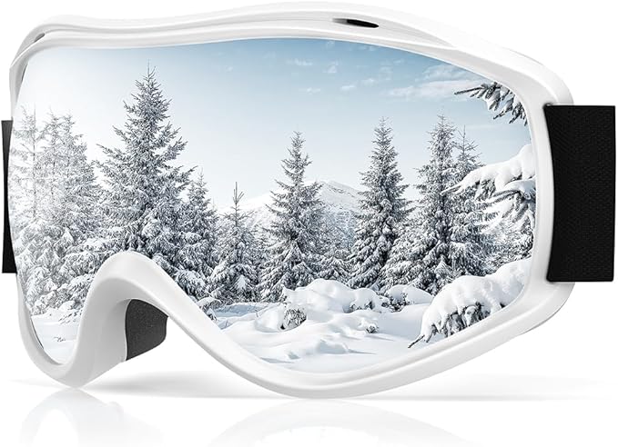 Occffy Ski Goggles Windproof Snowboard Goggles OTG Helmet Compatible Skiing Over Glasses Anti Fog UV400 for Mens Womens