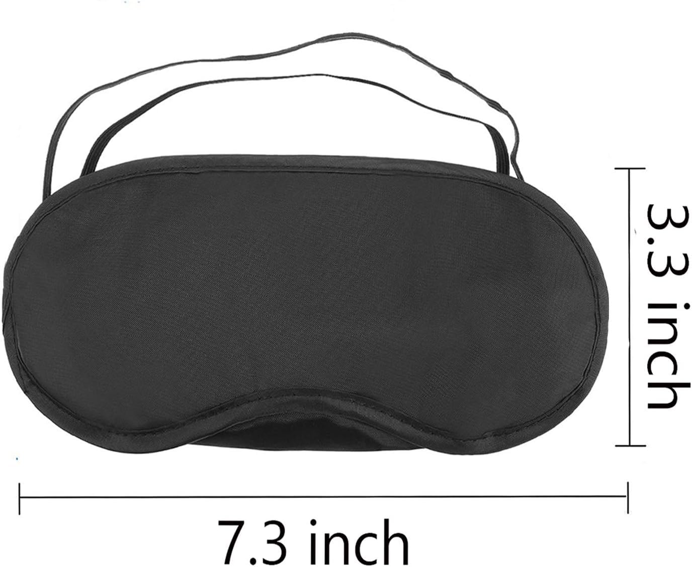 100 Pcs Eye Mask Sleep Blindfold with Nose Pad and Elastic Strap for Travel Sleep, Game Sleeping, Black