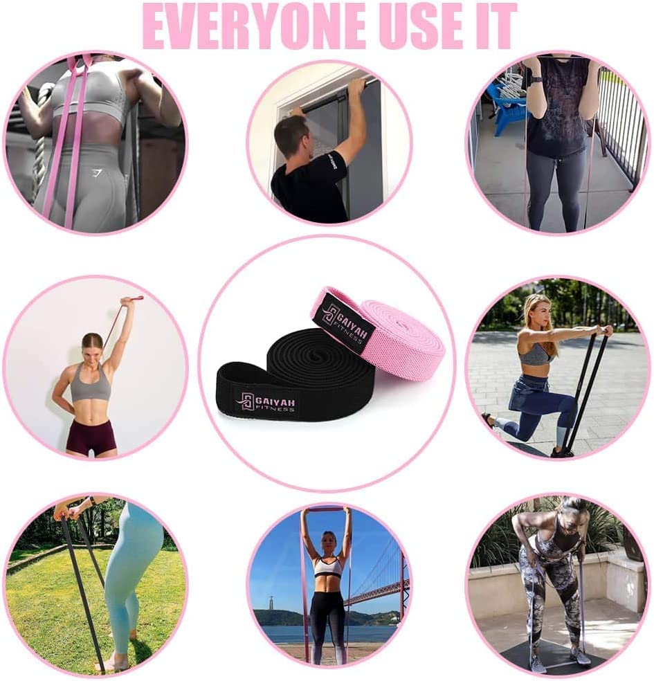 Long Resistance Bands, Fabric Resistance Bands Stretch Bands for Exercise Bands Resistance Bands Set Elastic Resistance Ba...