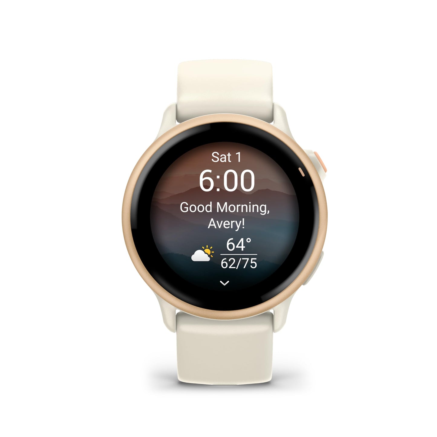 Garmin vívoactive® 6, Health and Fitness GPS Smartwatch, AMOLED Display, Up to 11 Days of Battery, Metallic Pink Dawn with Bone Band