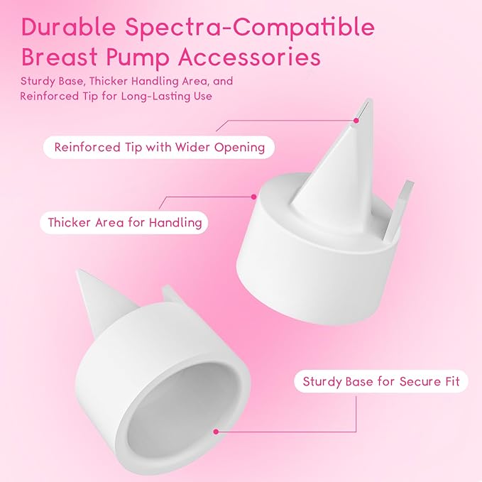 Spectra Replacement Pump Parts Compatible w/ S1/S2/9 Plus, Not Original Accessories, Spectra Flange Inserts Sets Include 19mmFlange/Duckbill Valve