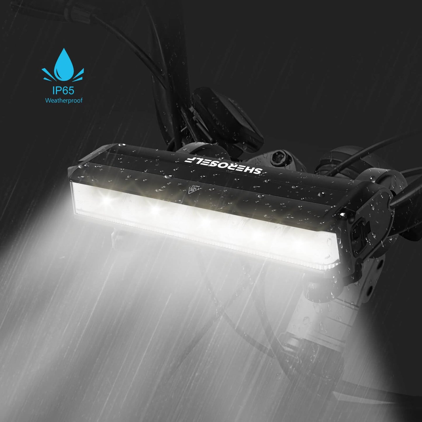 Sheroself Super Bright 6 Led Bike Lights - 5 Lighting Modes  Ipx5 Waterproof  Type-C Rechargeable Bicycle Headlight - Perfect For mature-themed Kid Mountain Road Commuter Cycling Night Riding