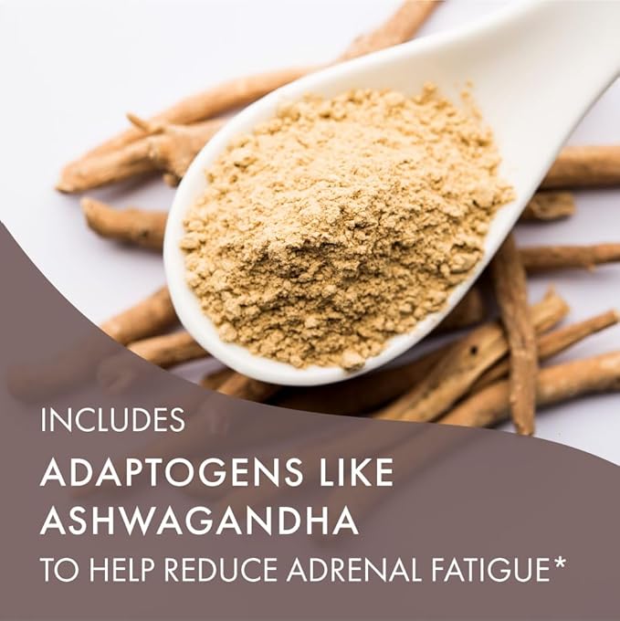 Adrenal Stability by Pure Essence - Adrenal Fatigue Supplement with Ashwagandha, Holy Basil, Supports Healthy Stress Response, Energy, Sleep (60 Caps)