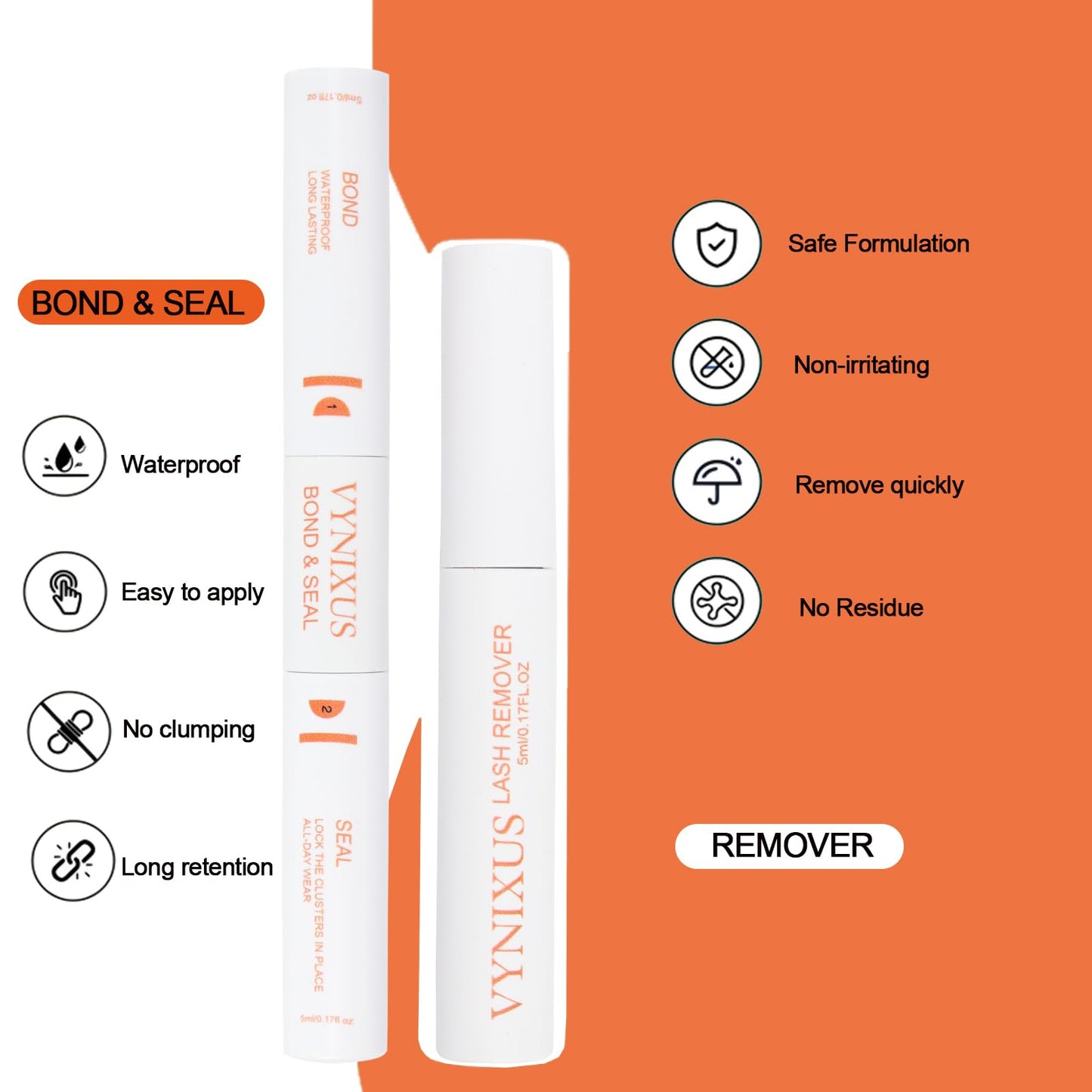 Lash Clusters Kit Eyelash Clusters DIY Lash Extension Kit with Lash Bond and Seal Waterproof Tweezers Cluster Eyelash Extensions