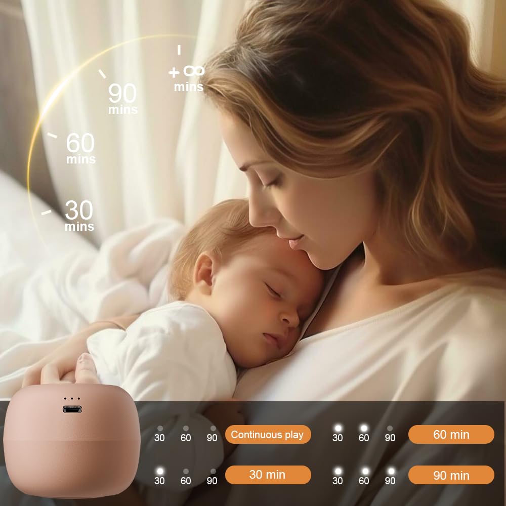 TKGOU Portable White Noise Sound Machine | 16 Soothing Sounds | Timer | Memory Function | Noise Canceling for Sleep Aid & Office Privacy | Travel | Registry Gift | Sleep Soother for Baby Kids Adults