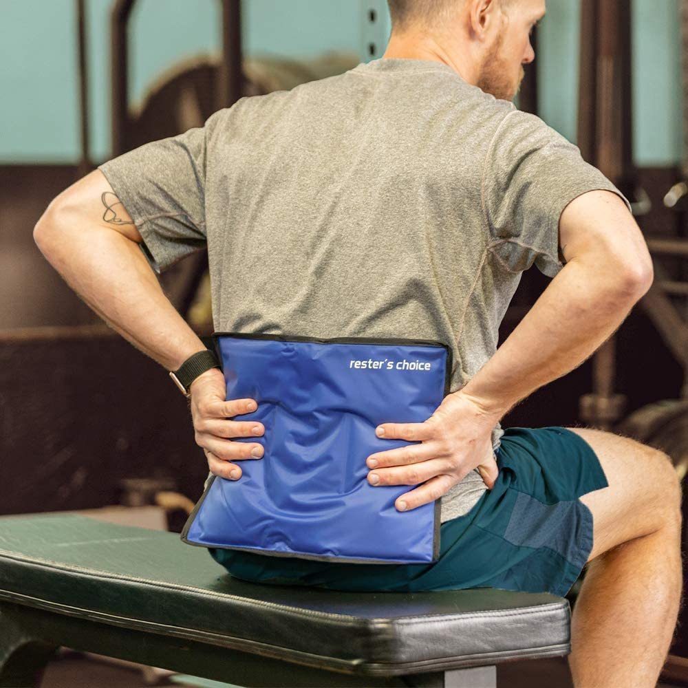 Ice Pack for Injuries Reusable, Soft Gel Flexible - (Large: 11"x14.5") for Hip, Shoulder, Knee, Back - Comfy Cold Pack Compress for Swelling, Bruises, Surgery (Mint-Green, 1 Pack)