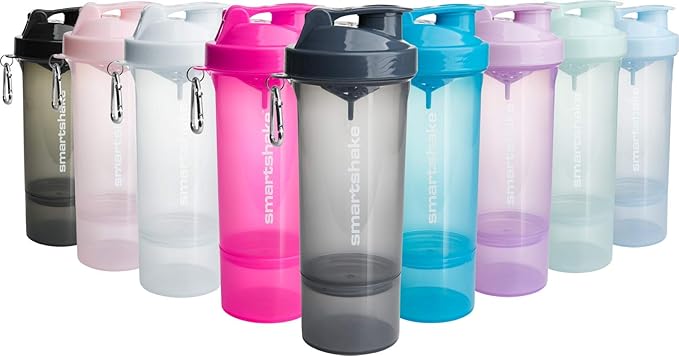 Smartshake SLIM, 17 oz Shaker Cup, Blue (Packaging May Vary)