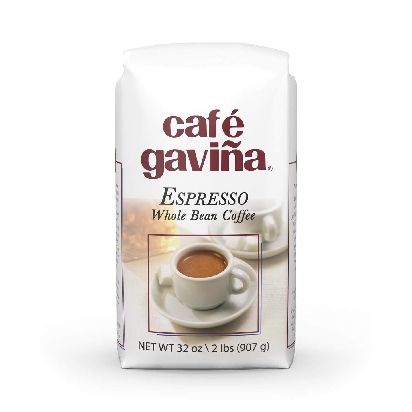 Caf   Gavia Espresso, Whole Bean Dark Roast Coffee, 32 oz Bag