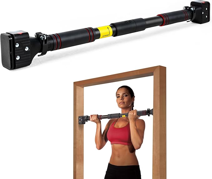leikefitness Pull-Up Bar For Door Frame Chin Up Bar Upper Body Workout - Indoor Portable Training Pull-Up Bars - Adjustabl...