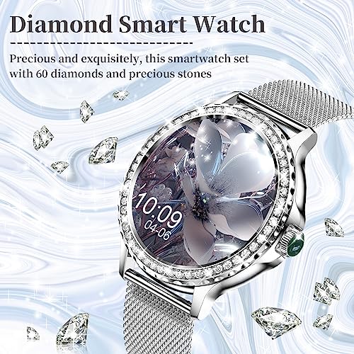 Fitoncloud Smart Watches for Women, 1.3”HD Fitness Tracker with Blood Pressure/Heart Rate Monitor, Bluetooth 5.2 Make Call...