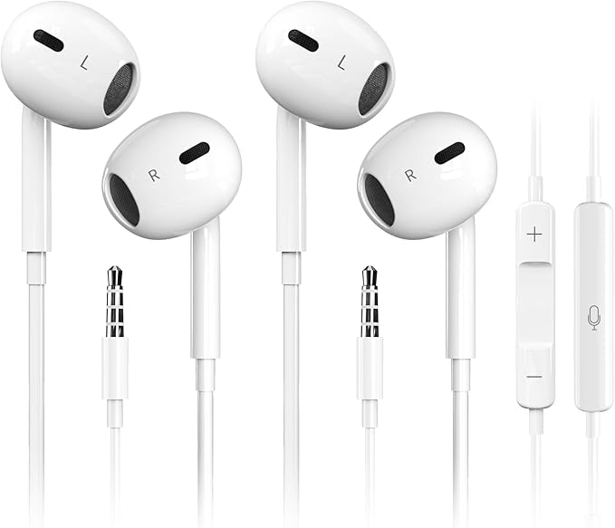 Antool Wired Earbuds,【Ultra Clear Calls & no Noise】 Headphones Earbuds Wired 3.5mm, in-Ear Earphones with Mic, Compatible ...