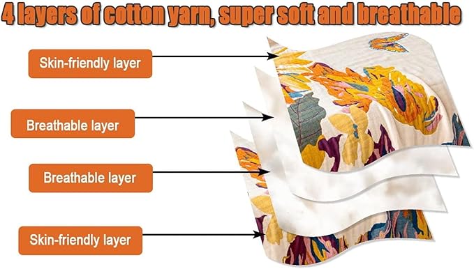 MSGKV Boho Throw Blanket Queen Size 90" x 90" Warm Blanket for Couch and Sofa Blankets Cover for Living Room Fall Throw Cozy Blankets