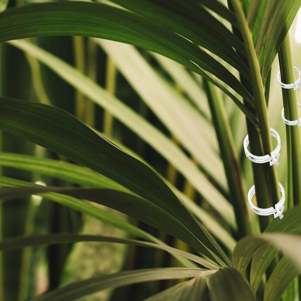 AIIONP 100 PCS Plant Support Clips Reusable Garden Clips, Secured Plastic Plant Clips, Tomato Support Clips for String Trellis for Climbing Plants Outdoor Indoor Plant Flowers Stem Vine Fixing Clips