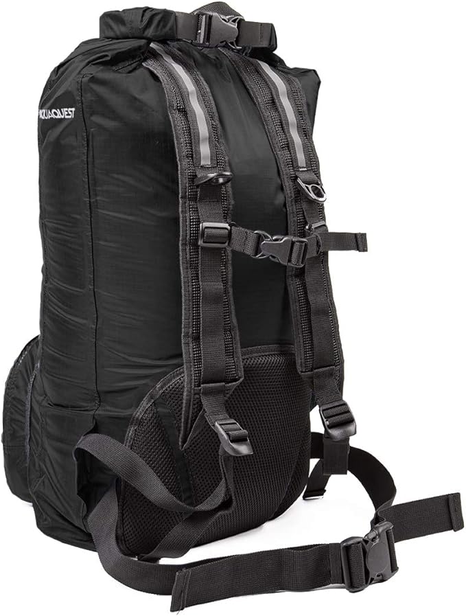 AquaQuest Himal Backpack - 100% Waterproof 30L Dry Bag - Lightweight - Blue, Black