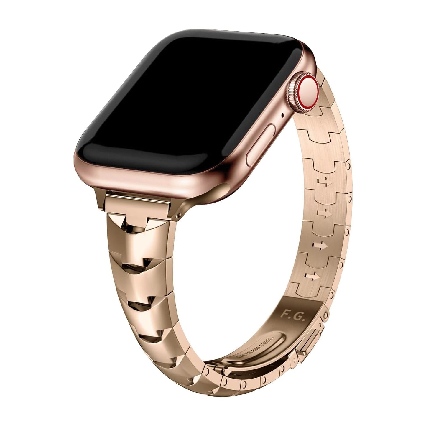 Fullmosa Slim Metal Band Compatible With Apple Watch 42Mm 41Mm 40Mm 38Mm,Stainless Steel Chain Strap For Women Iwatch Bands Seri