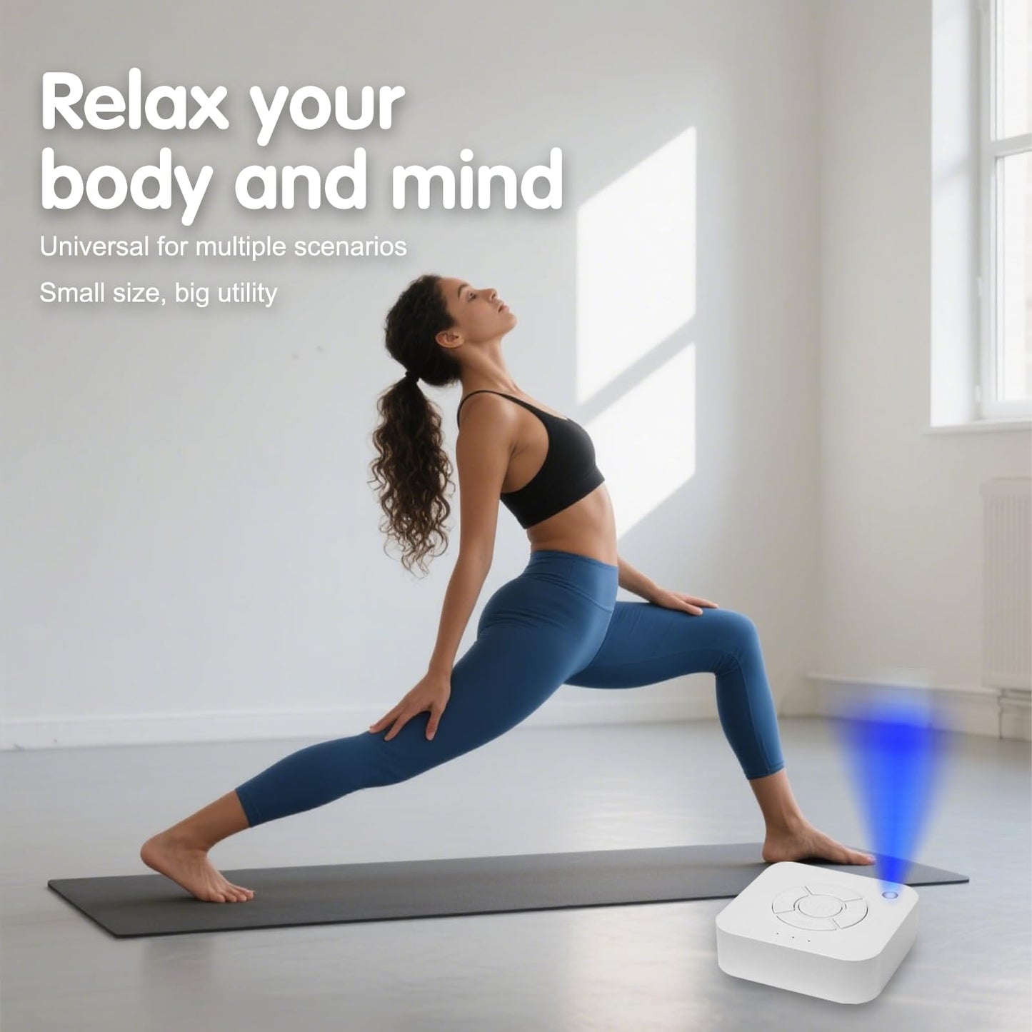White Noise Sleep Machine,Sleep Aid for Adults & Babies,9 Soothing Sounds,White Noise,Ocean Waves,Rain,etc,Rechargeable,Portable with LED Breathing Light,15/30/60min Timer,Ideal for Home,Office,Travel