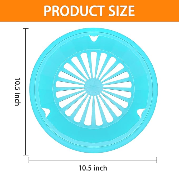 Paper Plate Holders 4 Packs with Snap-in Grooves 10.5 Inch Plastic Paper Plate Holders Reusable 4 Color Heavy Duty Supports for Picnic Party Dinner