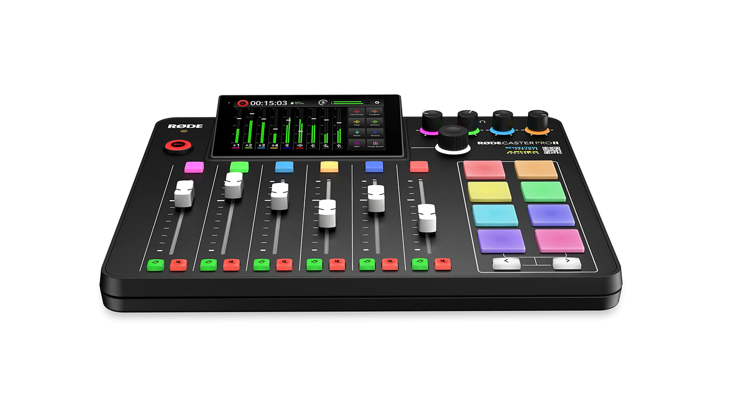 Rde Rdecaster Pro Ii All-In-One Production Solution For Podcasting, Streaming, Music Production And Content Creation,Black
