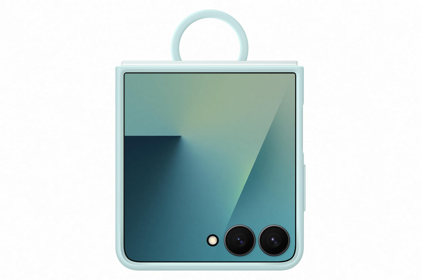 Samsung Galaxy Z Flip7 Ring Silicone Case, Mint Green