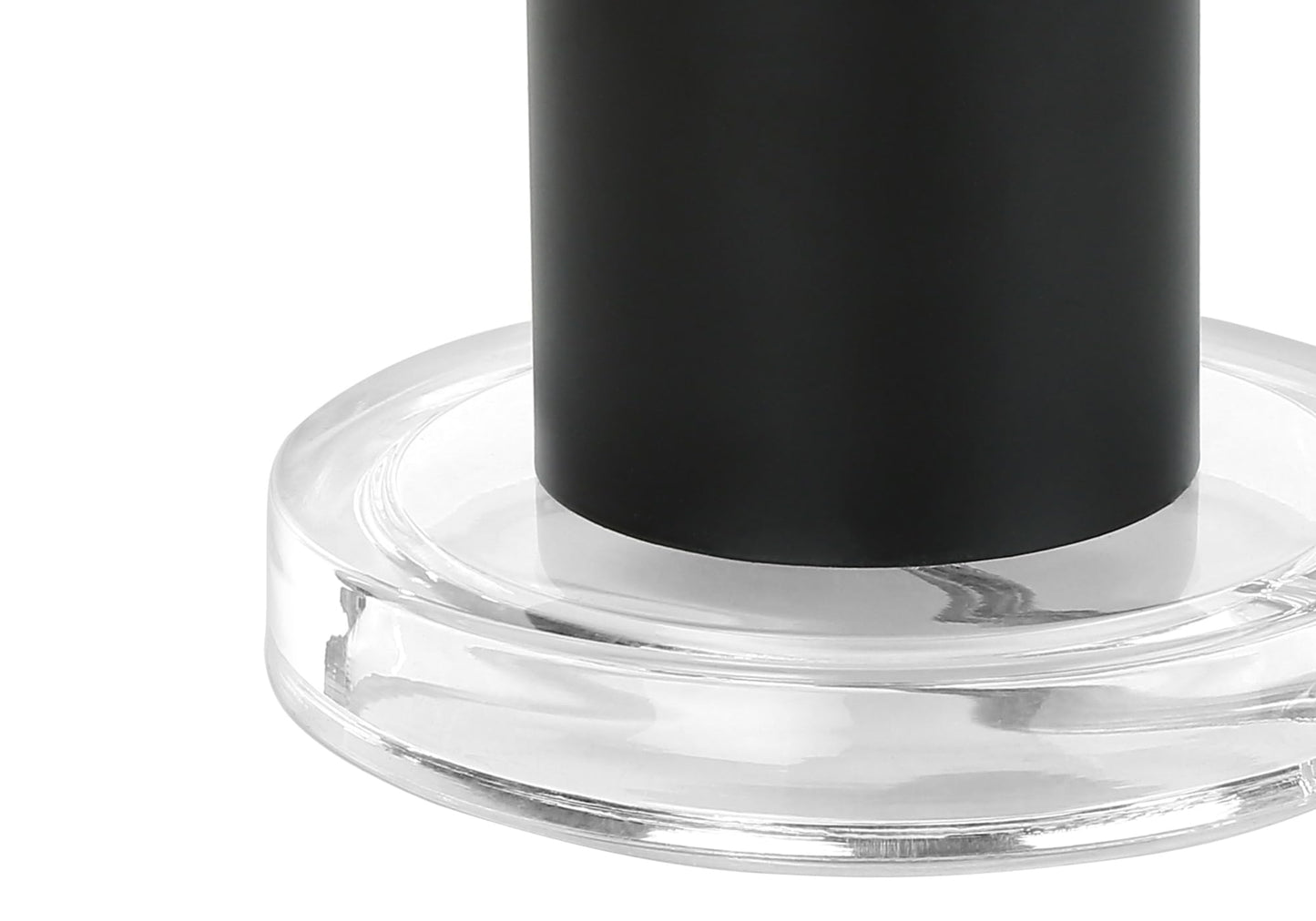 Monarch Specialties Table Lamp, Contemporary Black Metal, 28in H, 15in L x 15in W, Model I 9658