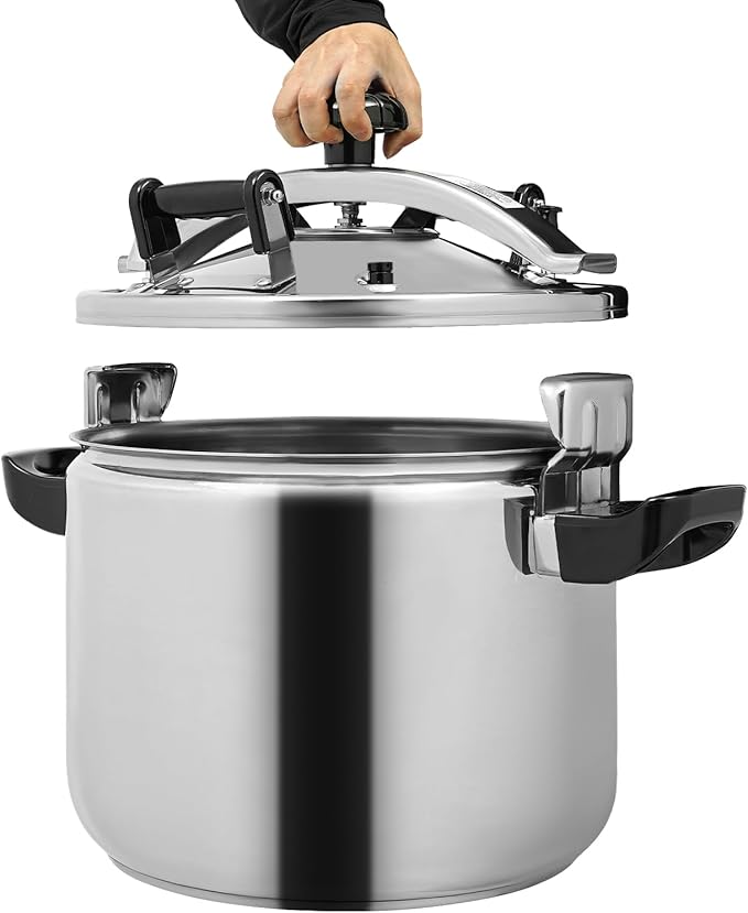 Pressure Cooker, 40L/42.27 Qt Stainless Steel Pressure Stewing Pot, Tabletop/Cooktop 60Kpa High Pressure Cooking Pot, Suitable for Open Fire, Induction Cooker, Electric Stove, Gas Stove