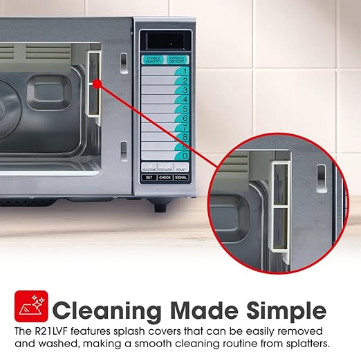 Sharp Medium-Duty Commercial Microwave Oven (15-0429) R-21LVF1 Cubic Feet