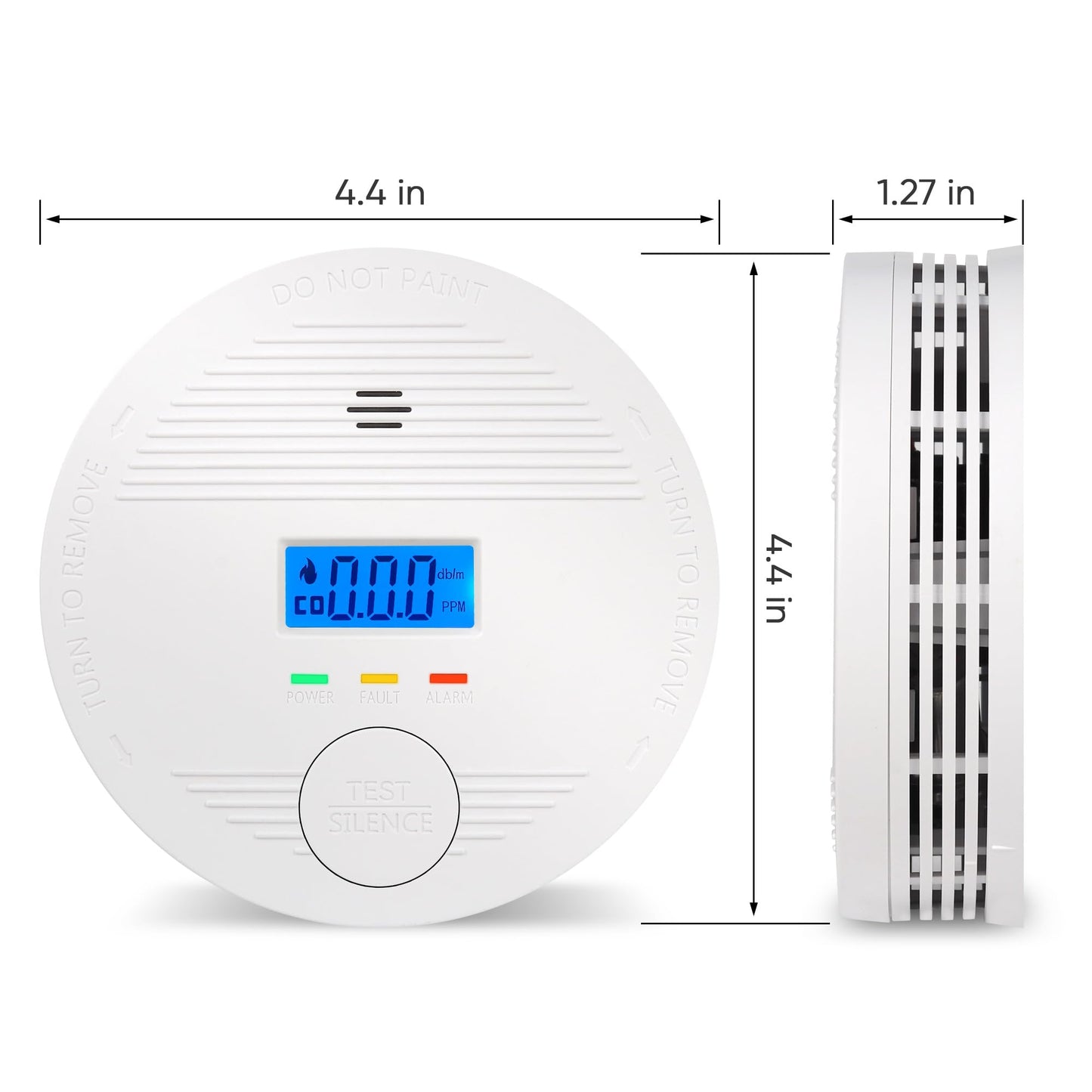 Interconnected Smoke and Carbon Monoxide Detector, 10-Year Battery Wireless Interlinked Smoke & CO Alarm with Dual Sensors, Home Fire & CO Safety Protection (6Pack)
