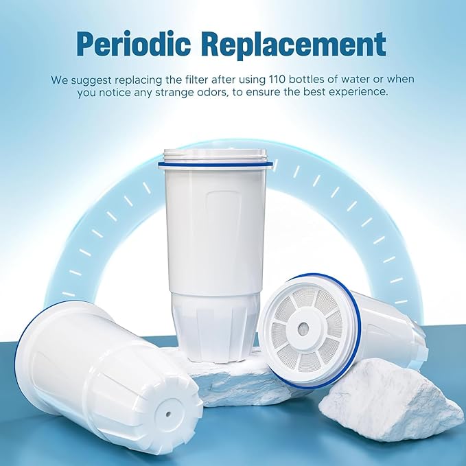 Upgraded Water Filter Replacement for Zero Pitcher and Dispenser ZR-001 ZR-004 ZP-006 ZR-017, Multi-Stage Filter System, Effectively Reducing Lead, Chromium, PFOA, and PFOS Contaminants, Pack of 4