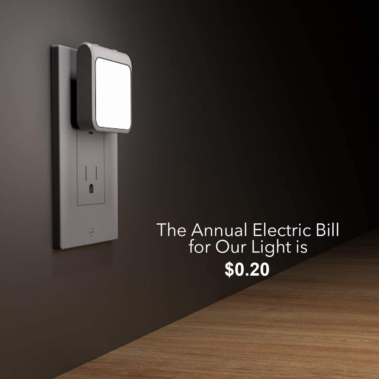 MagicPro LED Night Light, Auto Dusk to Dawn Sensor, Adjustable Brightness, Warm White & Cool White, 2 Pack, Model MP-2