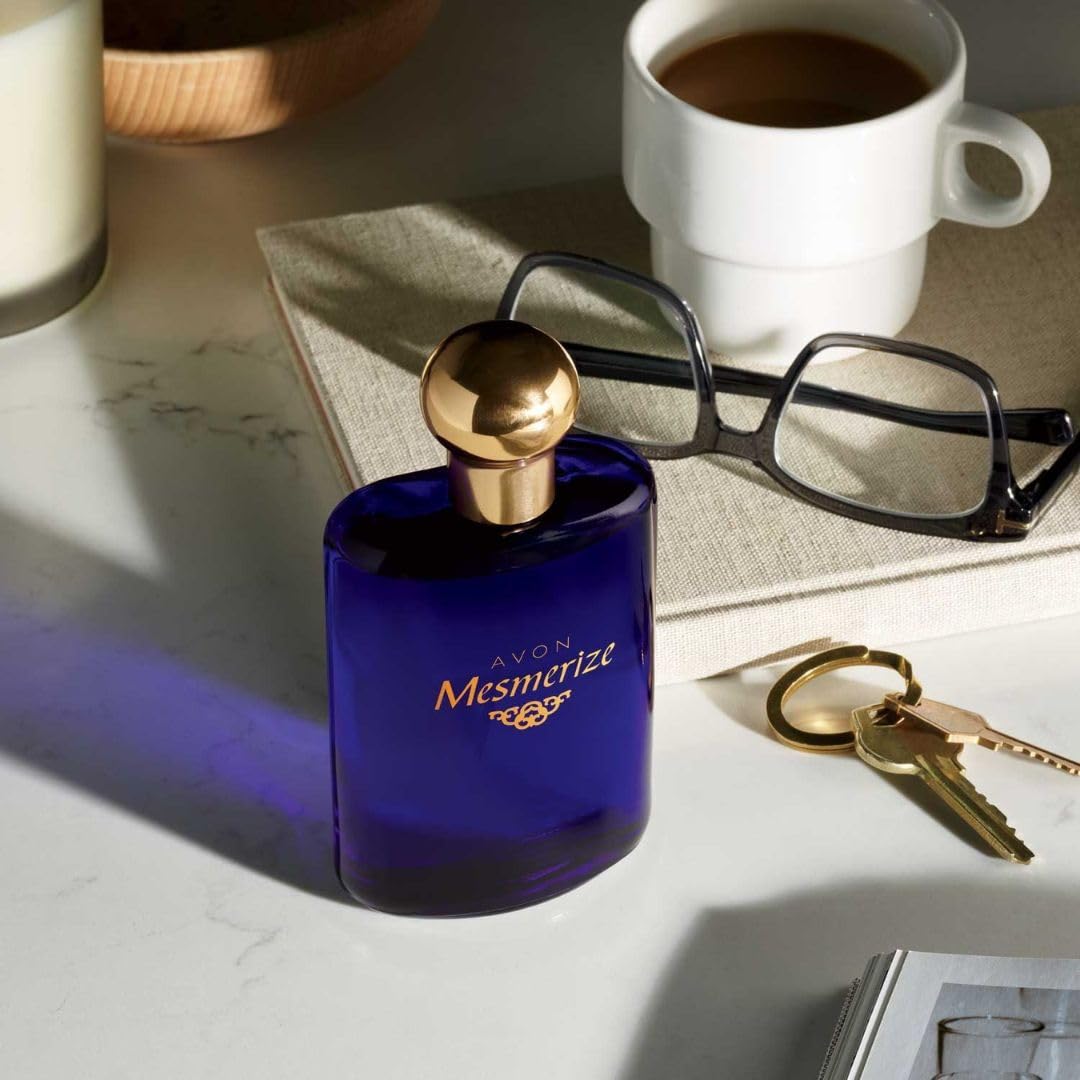 AVON Mesmerize Cologne for Men, 3.4 fl oz, Long Lasting Woody and Spicy Scent for Everyday Wear, Signature Fragrance for Him, Cl