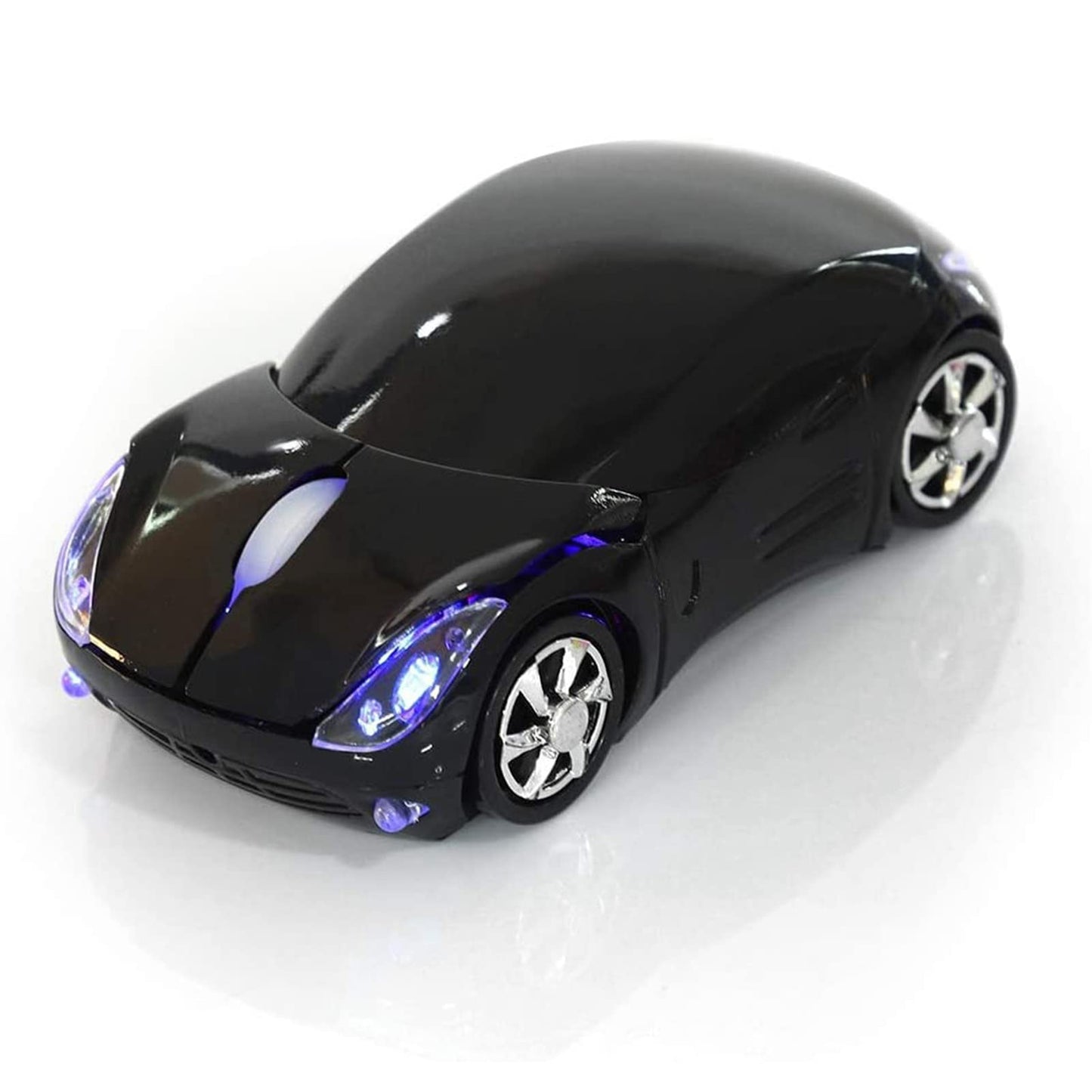ASHATA 2.4G Wireless Mouse Car Mouse with USB Reciver 1600DPI Optical Mouse for PC Computer Laptop Tablet, High Precision Cute Mouse for Win XP/Vista/Win7/ME/2000/for Mac OS (Black)