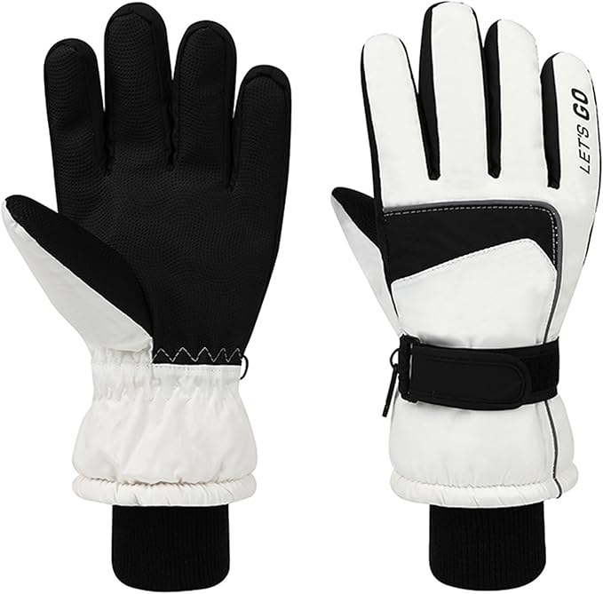 Bawnhaw Winter Ski Gloves Women Men Waterproof Touchscreen Cold Weather Windproof Anti-Slip Warm Snow Gloves for Cycling