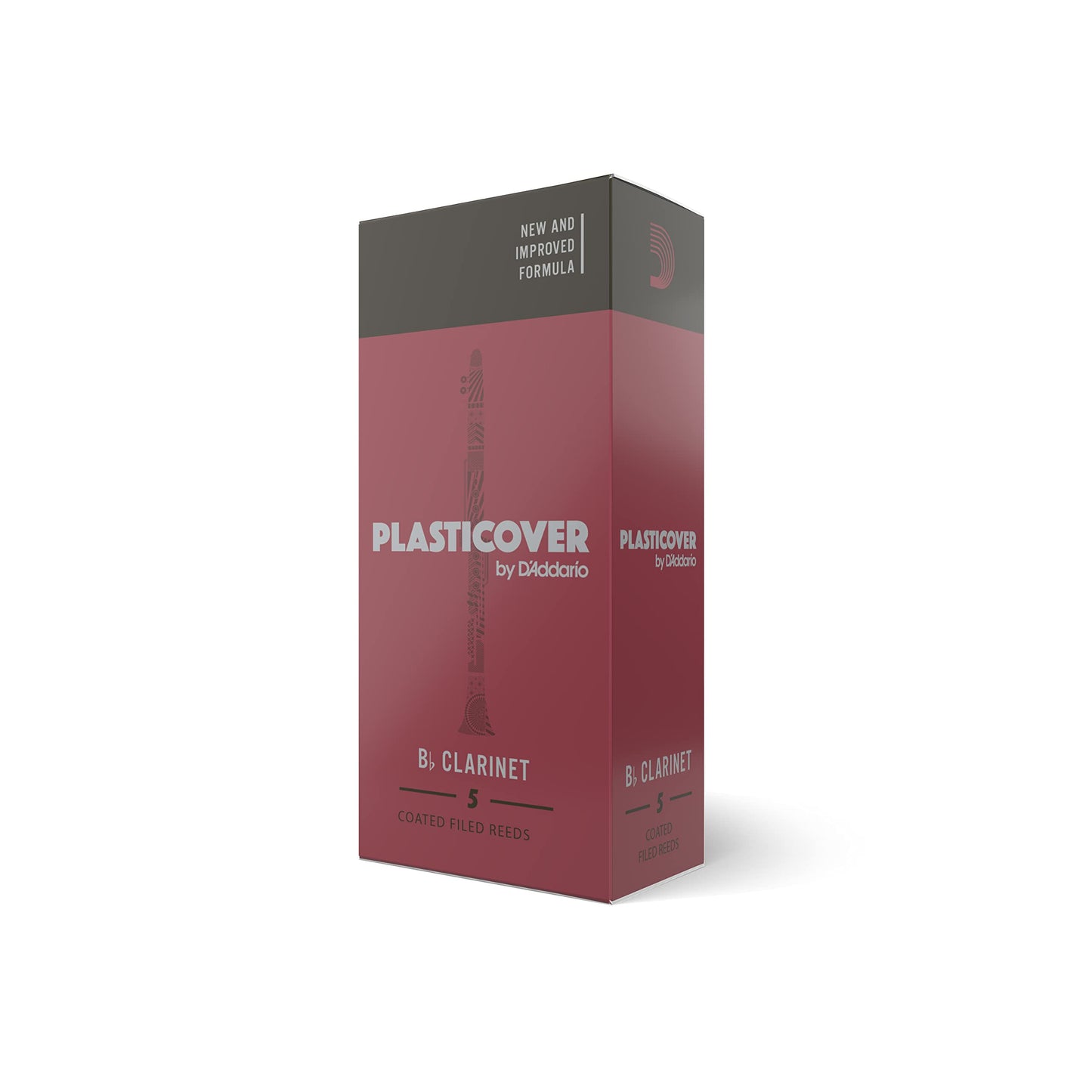 Rico Plasticover Bb Clarinet Reeds, Strength 4.0, 5-Pack