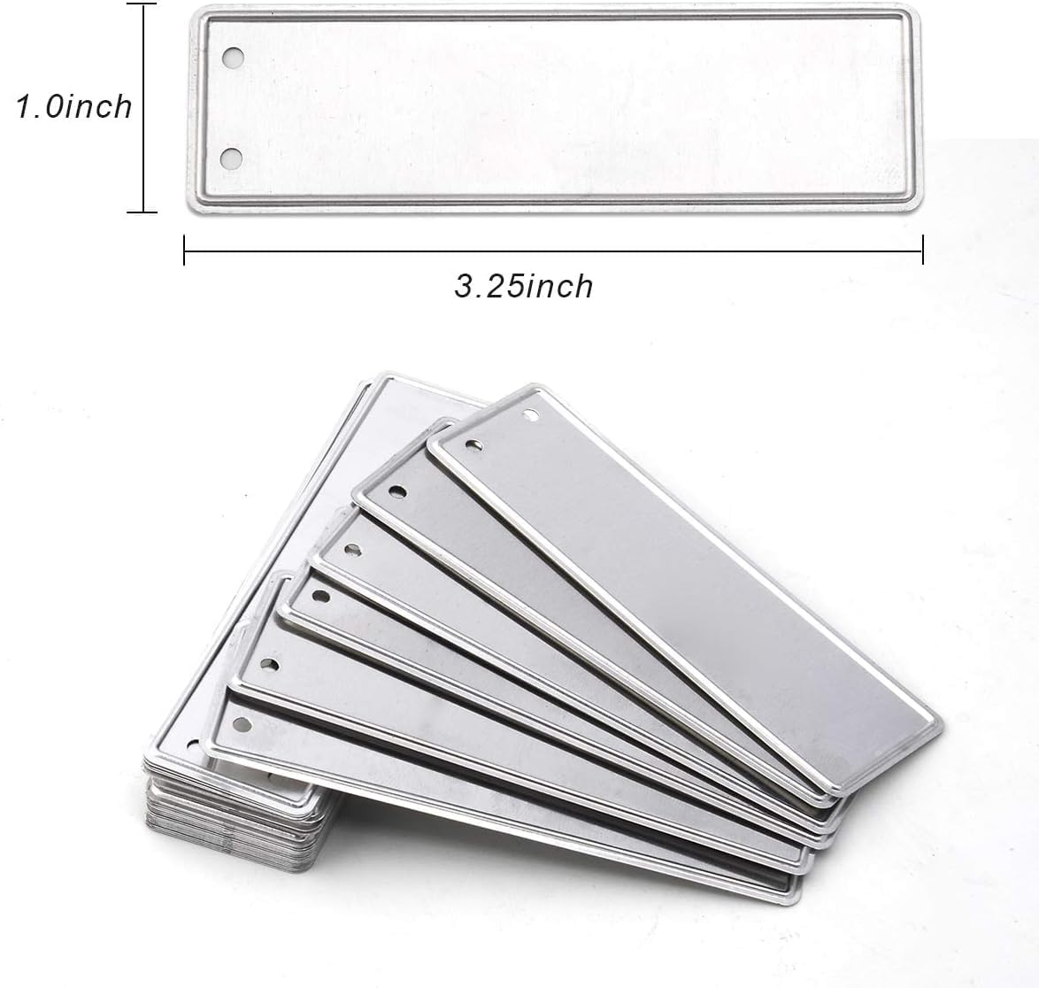 Aluminum Plant Labels - Double Sided Write On Metal Labels, Waterproof Outdoor Plant Markers for Plant Markers Outdoor Identification and Greenhouse