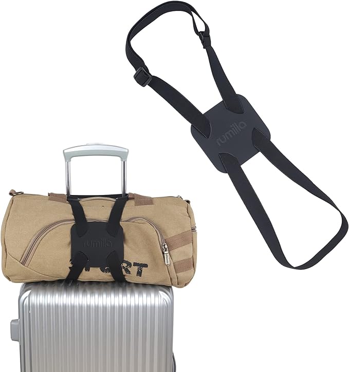 Luggage Straps Bag Bungee， Luggage Straps Suitcase Adjustable Belt，Add a Bag Easy to Travel Suitcase Elastic Strap Belt –...
