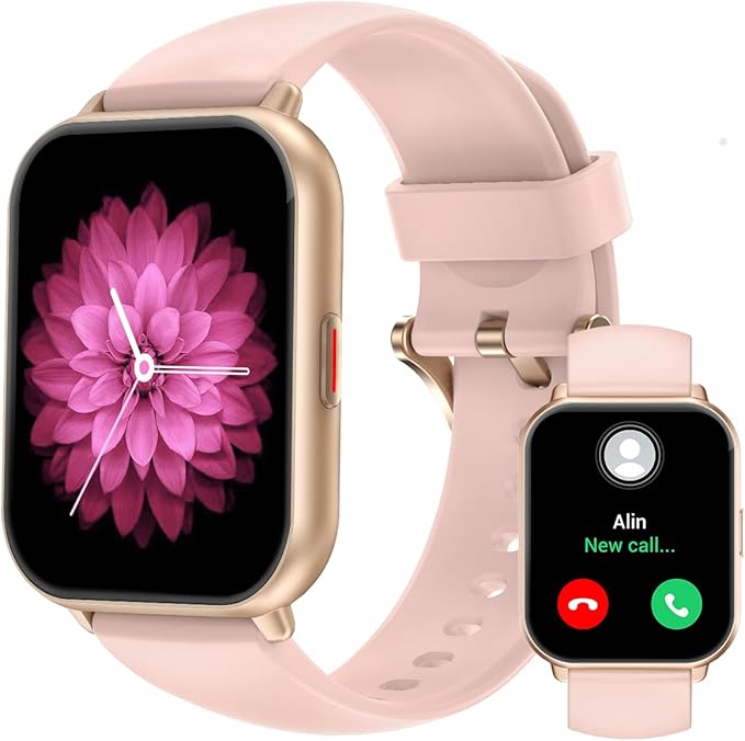 RUIMEN Smart Watches for Men Women (Answer/Make Calls, 2 Bands Included), 1.8" Smartwatch for iOS/Android Phones, Fitness ...