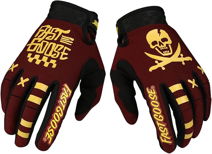 EXCEREY Skull Cycling Gloves Mountain Bike Gloves for Outdoor Sports, Driving, Climbing for Men & Women